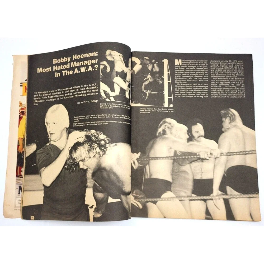 POPULAR WRESTLING NOV 1977 - SUPERSTAR BILLY GRAHAM / JACK BRISCO/ BOBBY HEENAN